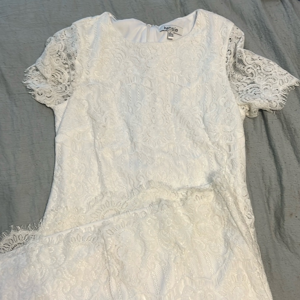 White lace dress